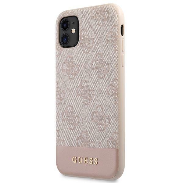 Guess GUHCN61G4GLPI iPhone 11 / Xr 6,1" różowy/pink hard case